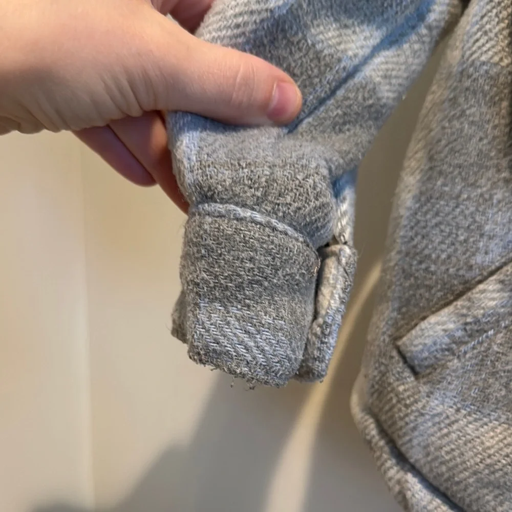 GAP Gray and Cream Jean Jacket Casual Style Sherpa Lined‎ 3 Year Old